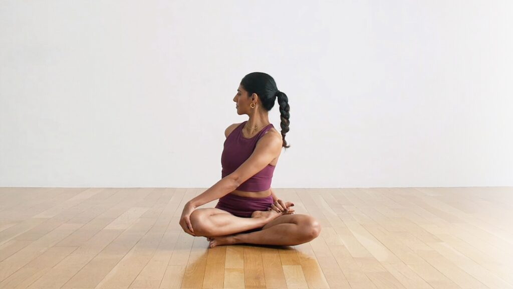 The Lying Spinal Twist Pose in Yin Yoga