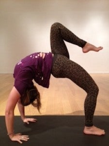 Standing Balance One Leg Raised Arms Overhead Wheel (Utthita Eka Padasana  Uttana Hasta Wheel) Levelup-Poses