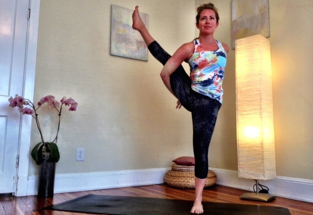 Yoga Challenge Pose Bird of Paradise