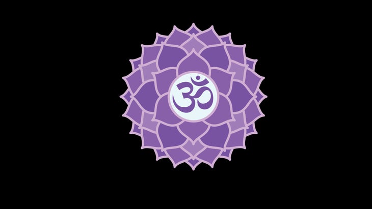 Definição de chakra - Legging de yoga roxo 7 chakras - Achamana