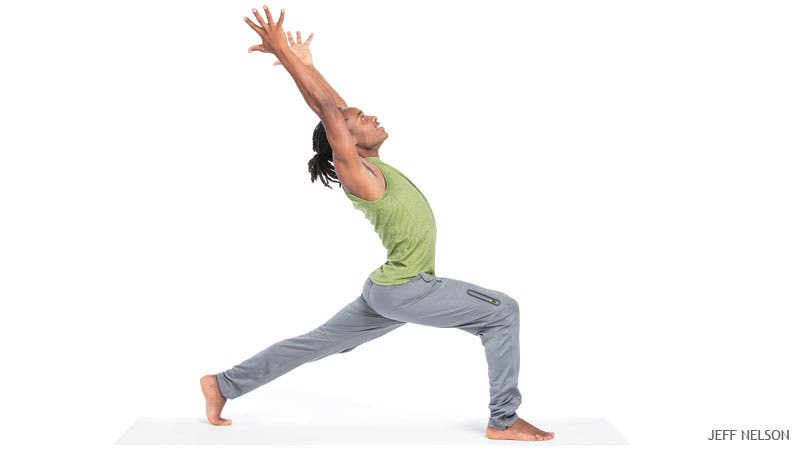 Jan 15 Home Practice High Crescent Lunge Pose