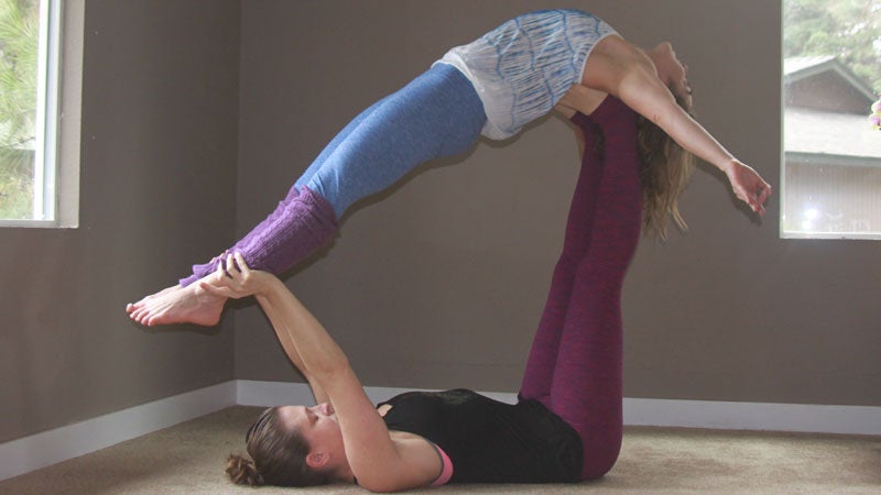 TOP 12 Coolest Yoga Poses for Two People  by Yoga Poses For Two  Medium