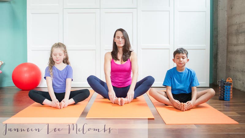 Bedtime Yoga with kids