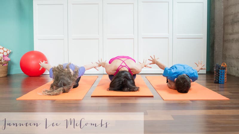 Bedtime Yoga with kids
