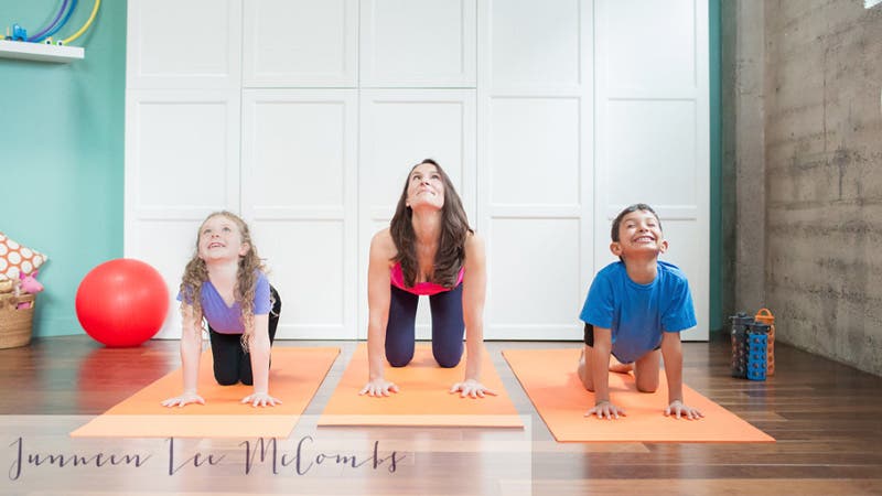 Bedtime Yoga with kids