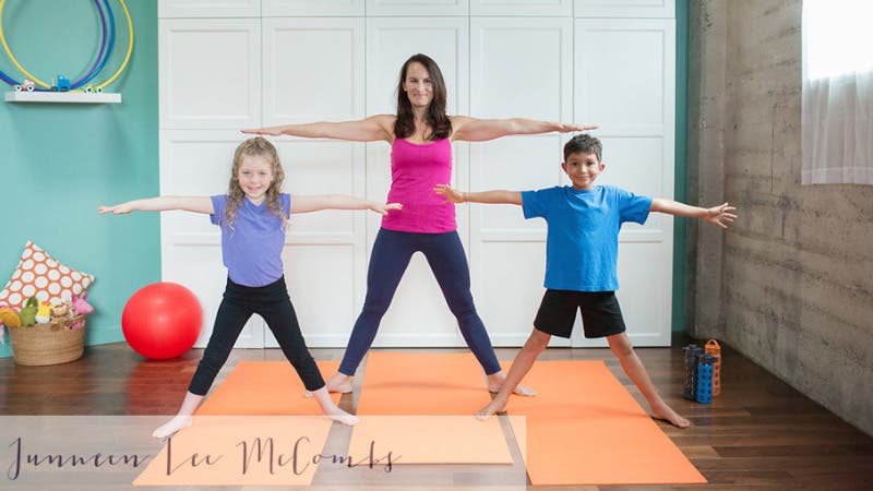 Bedtime Yoga with kids