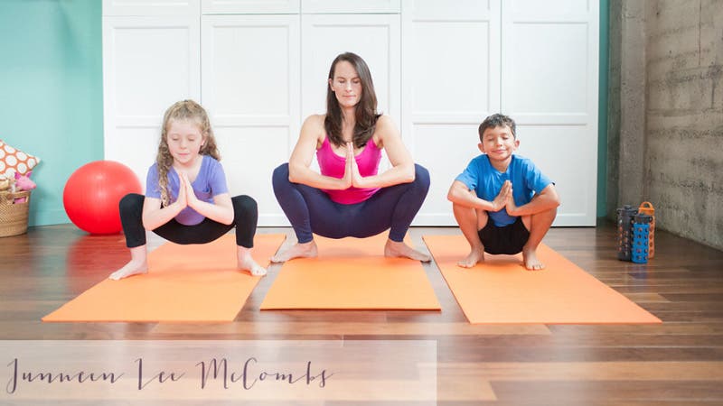 Bedtime Yoga with kids
