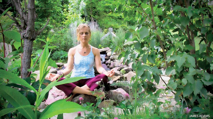 Yoga meditation, yoga teacher, mountains, nature buddhist