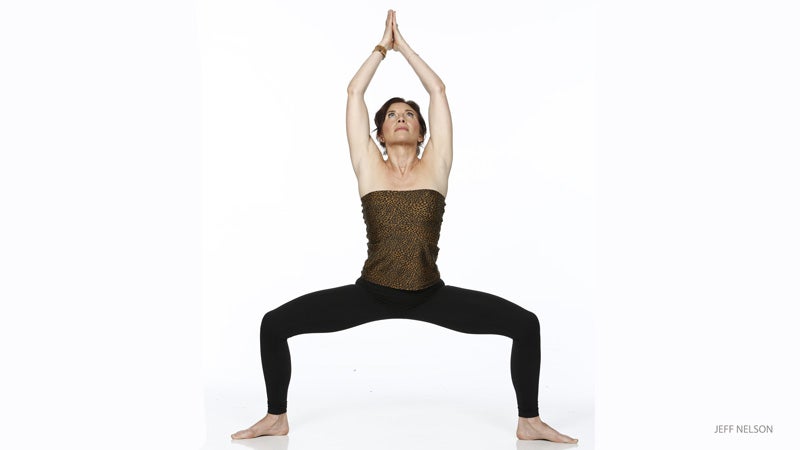 Ardha Chandrasana Half-Moon Pose with Sanskrit Name - Yoga Series