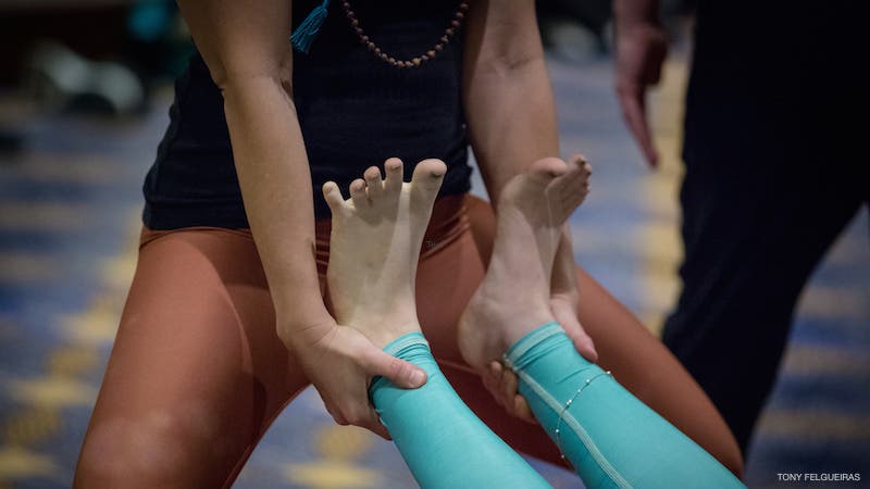 Hands-On Adjustment Yoga Hands-on adjustments