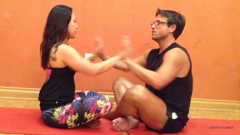 6 Partner Yoga Poses to Strengthen Your Relationship, duo yoga poses -  thirstymag.com