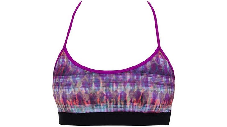 Magenta UV 50+ Stella Purple Seamless Racerback Sport Yoga Bra