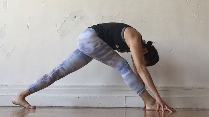 Rae Broderick in Single Leg Forward Bend Rae Broderick in Single Leg Forward Bend