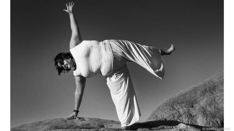 half moon pose, ardha candra