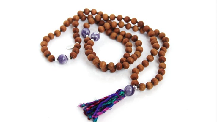 Blooming Lotus Jewelry Recycled Sari Tassel Mala Blooming Lotus Jewelry Recycled Sari Tassel Mala