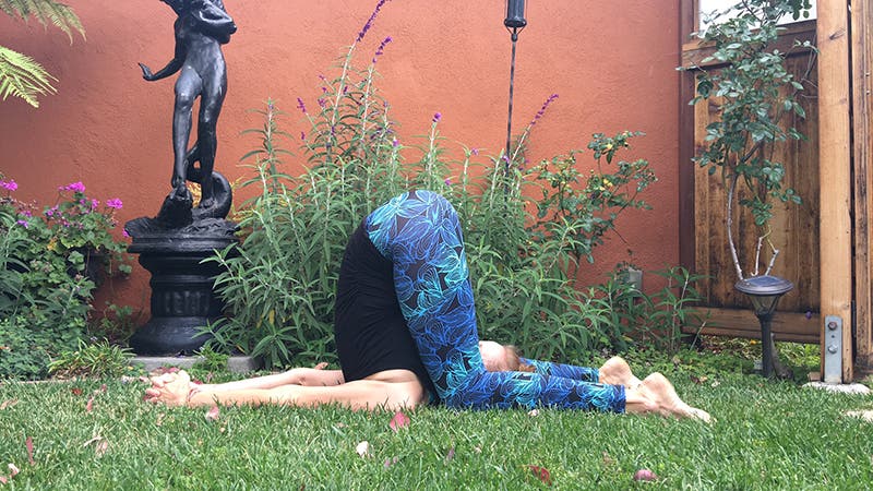 Knee-to-Ear Pose, Karnapidasana