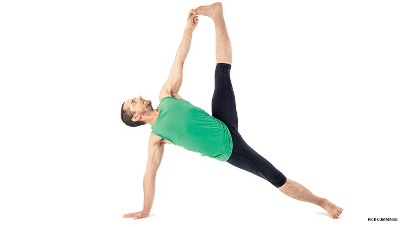Premium Photo | Woman in sportswear practicing yoga doing variation of  vasishthasana exercise side plank pose
