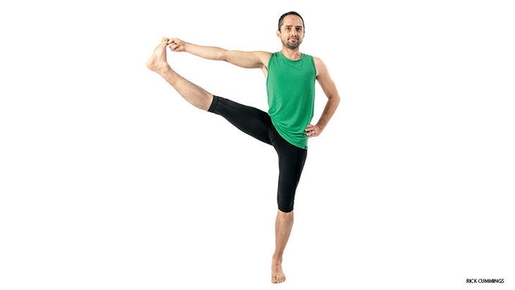 Yoga Pose: Extended Hand-to-Big-Toe Pose Variation