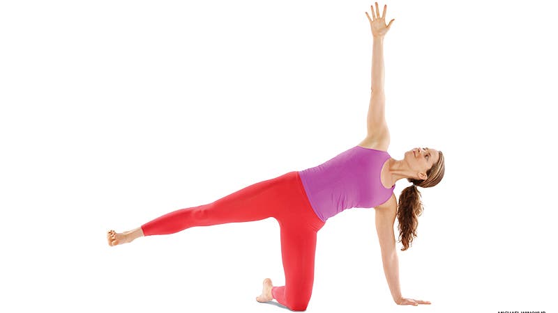 Half Moon Pose, variation Half Moon Pose, variation