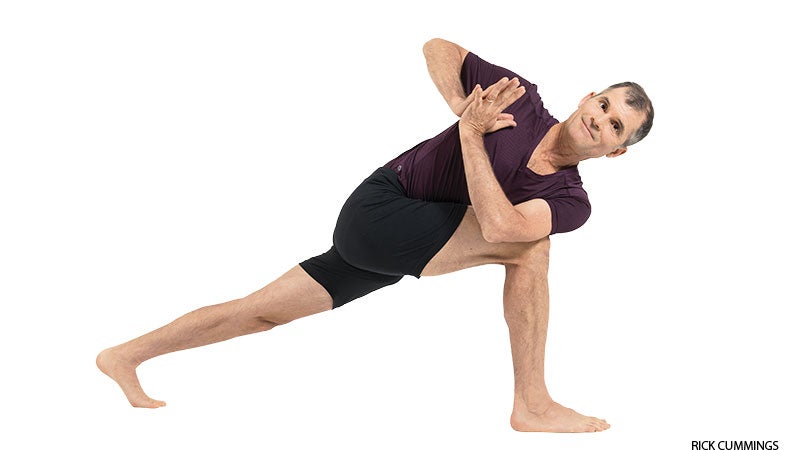Crane Position. Full Length Portrait Of Calm Thick Guy Standing On One Leg  While Stretching Arms Sideways With Grace Stock Photo, Picture and Royalty  Free Image. Image 101023075.