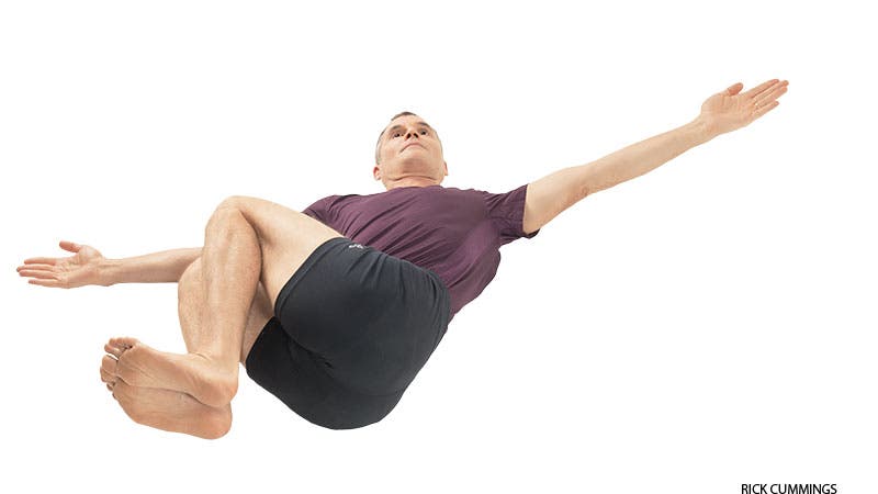 Revolved Abdomen Pose Revolved Abdomen Pose, shoulder off the ground
