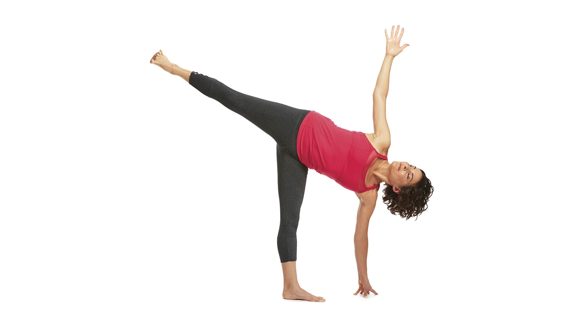 Shine Yoga with Leona - Throwing in a little Half Moon pose into the mix  helps to work with our balance and core strength. A few modifications  available, including use of a