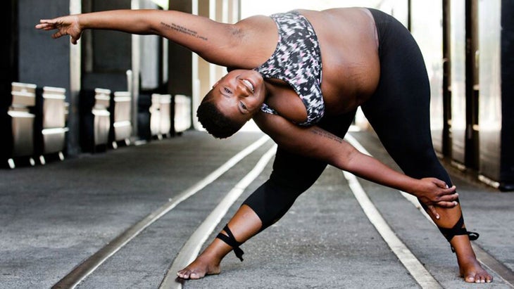 This incredible yoga teacher is challenging the idea that a 'plus-size'  body is unhealthy, indy100