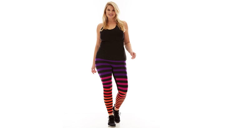 K-DEER Signature Stripe Full Length Legging in Jennifer Stripe