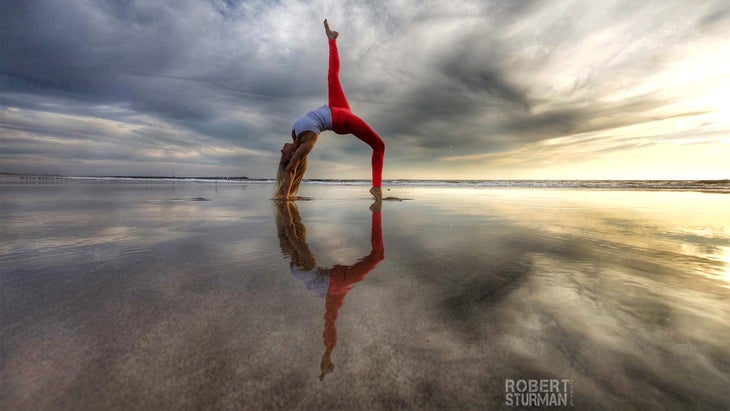 California yoga photographer, Malibu