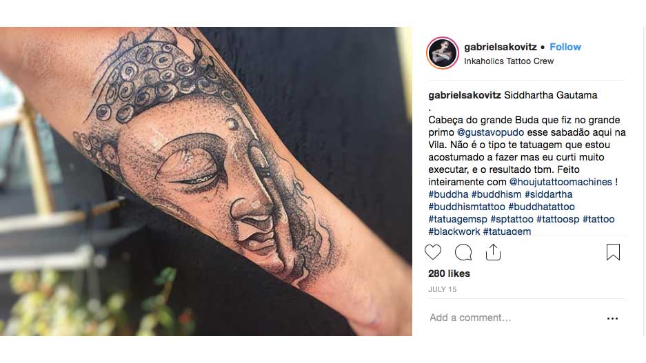 Buddha Tattoo Metal Prints for Sale | Redbubble