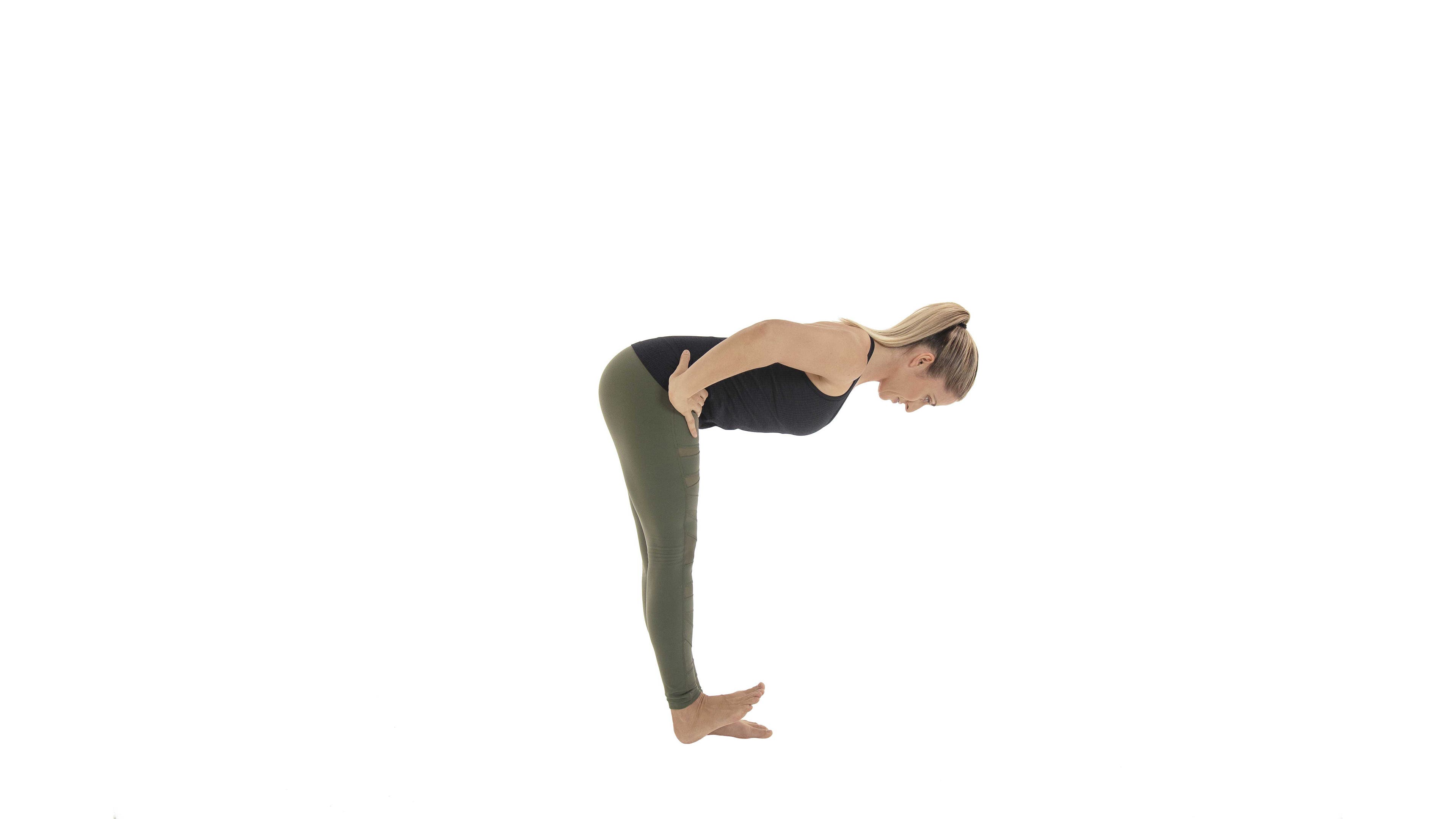 DescendedFemurFold woman in descended femur fold