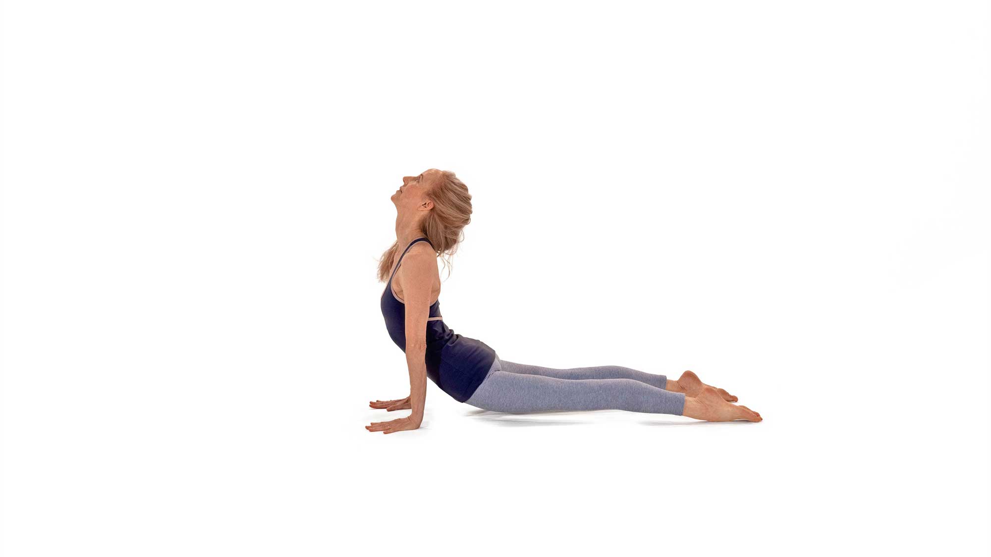yoga for runners pose: upward facing dog