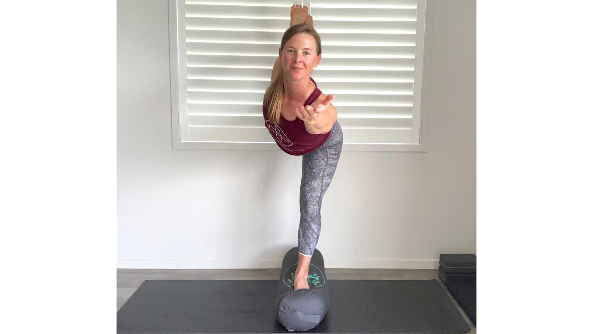 dancers pose, bolster