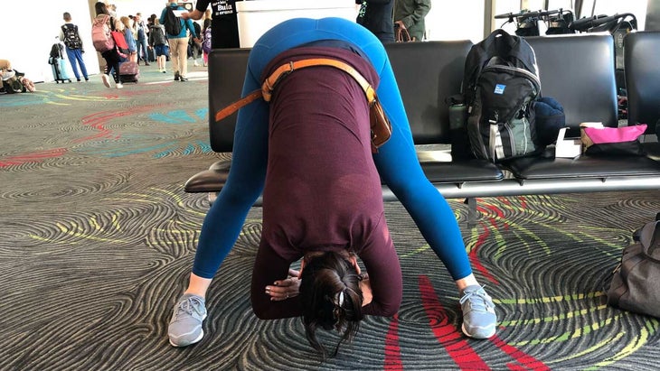 Yoga at the Airport  A 5-Pose Sequence for Long Layovers