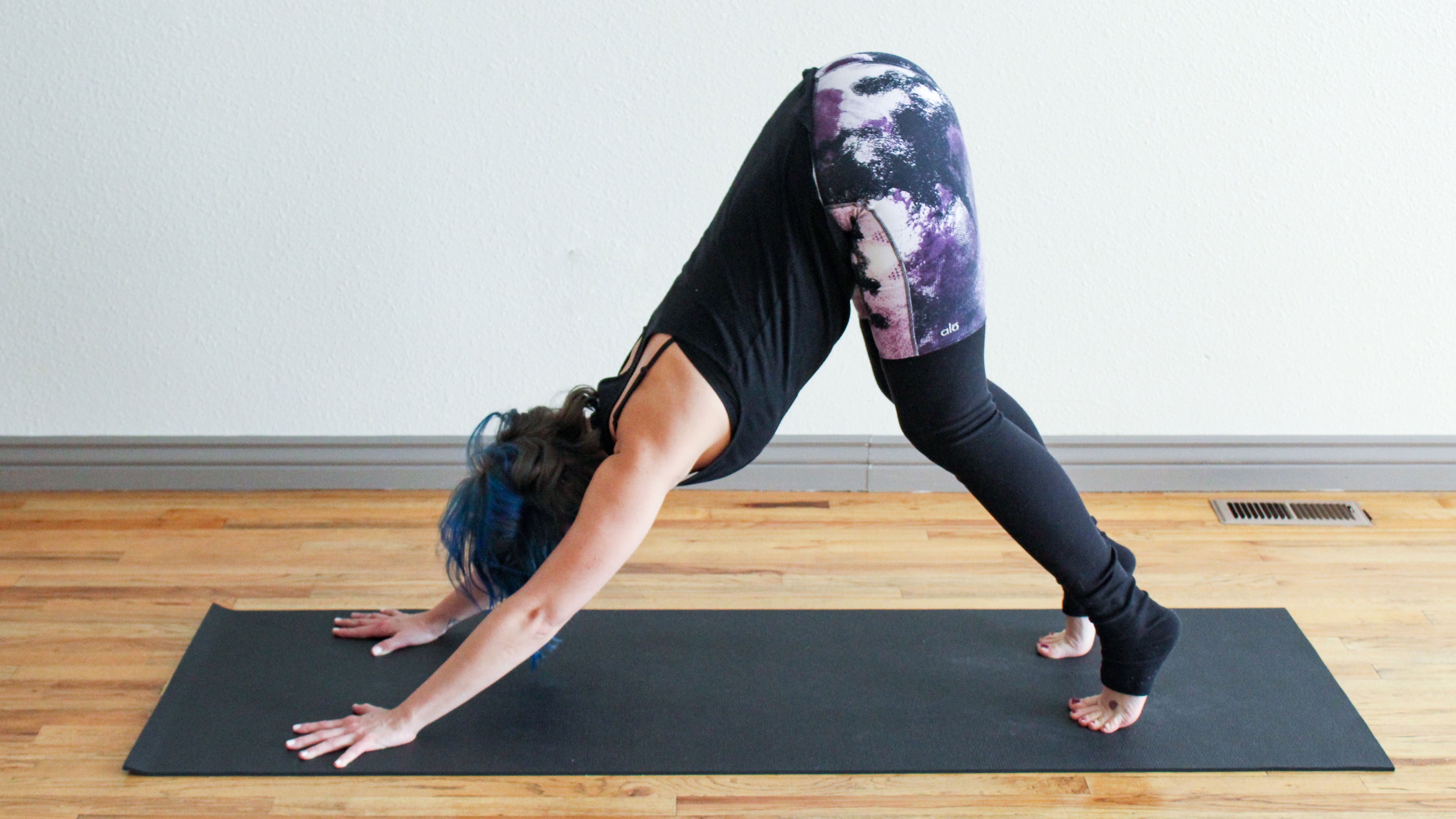 Yoga Poses and Heal Trauma. Downward-Facing Dog.