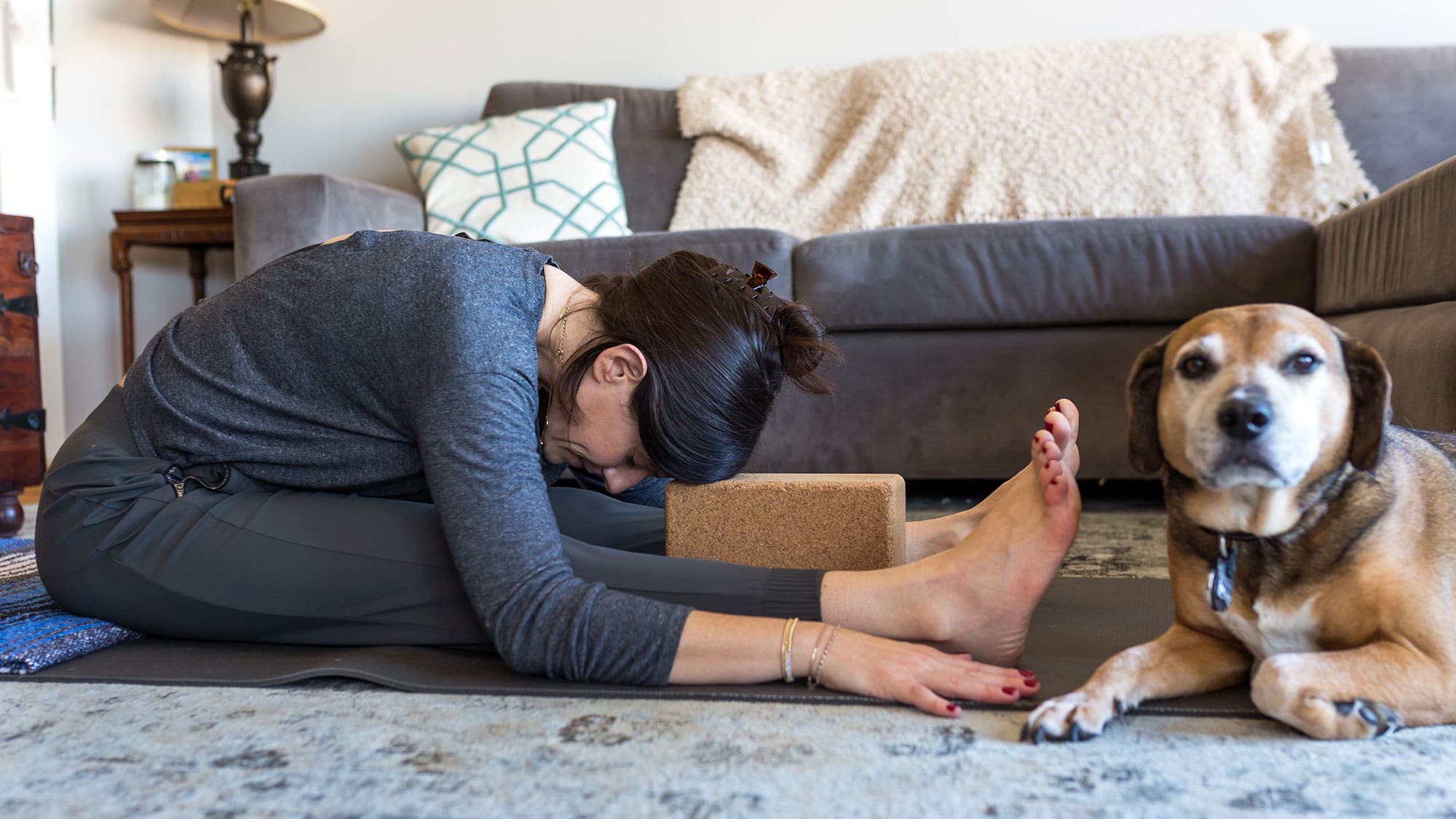 yoga for grief: Restorative Pascimottanasana (Western Stretch)