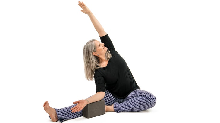 Yoga Pose of the Week: Half Chair Pose (Standing Figure 4 pose), People  And Pastimes