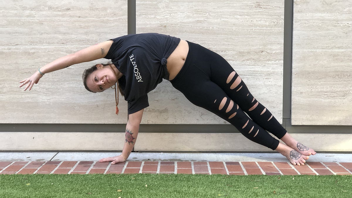 Yoga Pose of the Week 🧘 ​ ​The Side Leg Stretch is a pose we can do beyond  warm up and we need stretching to protect our independence and mobility.  ​