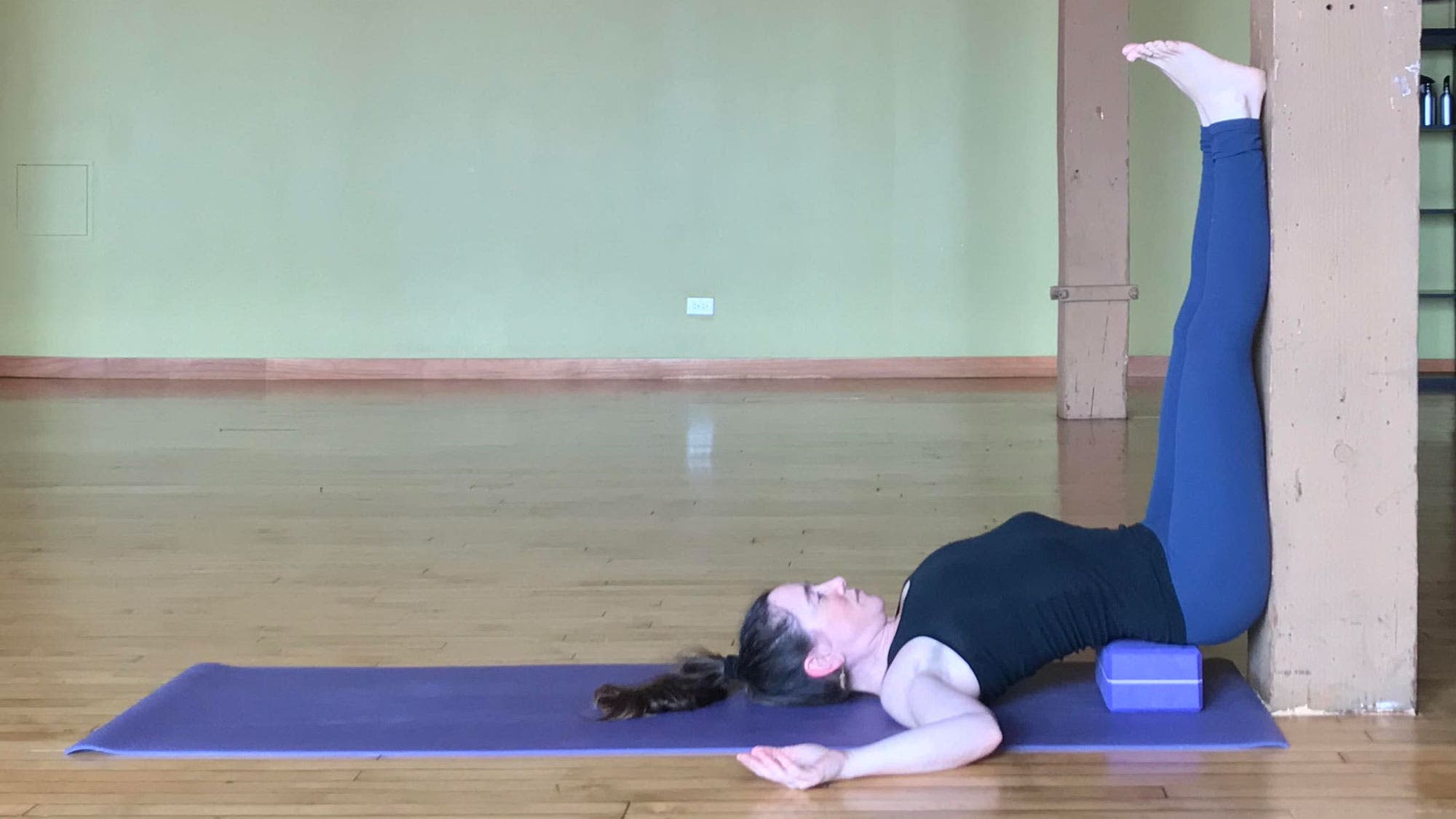 legs-up-wall Yoga for colds. Legs-Up-The-Wall Pose.