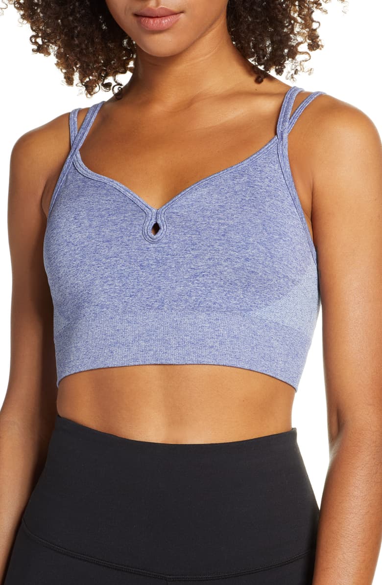 Zella Body Rhythm Sports Bra In Black