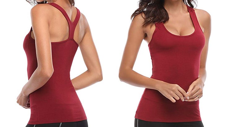 Myga Indian Red Yoga Tie Tank Top - Small RY1233