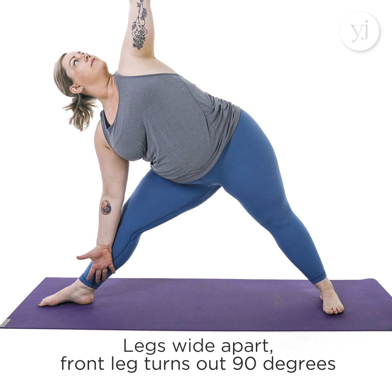 extended triangle pose 1