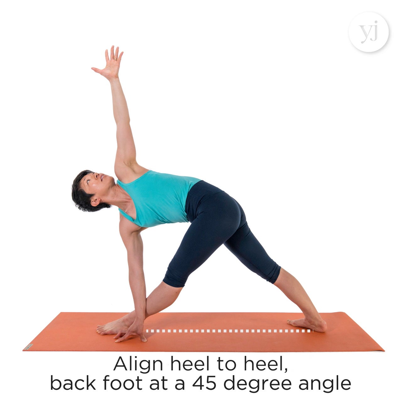Revolved Extended Triangle Pose