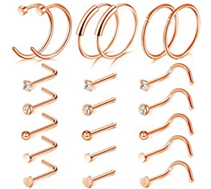 types of nose hoops