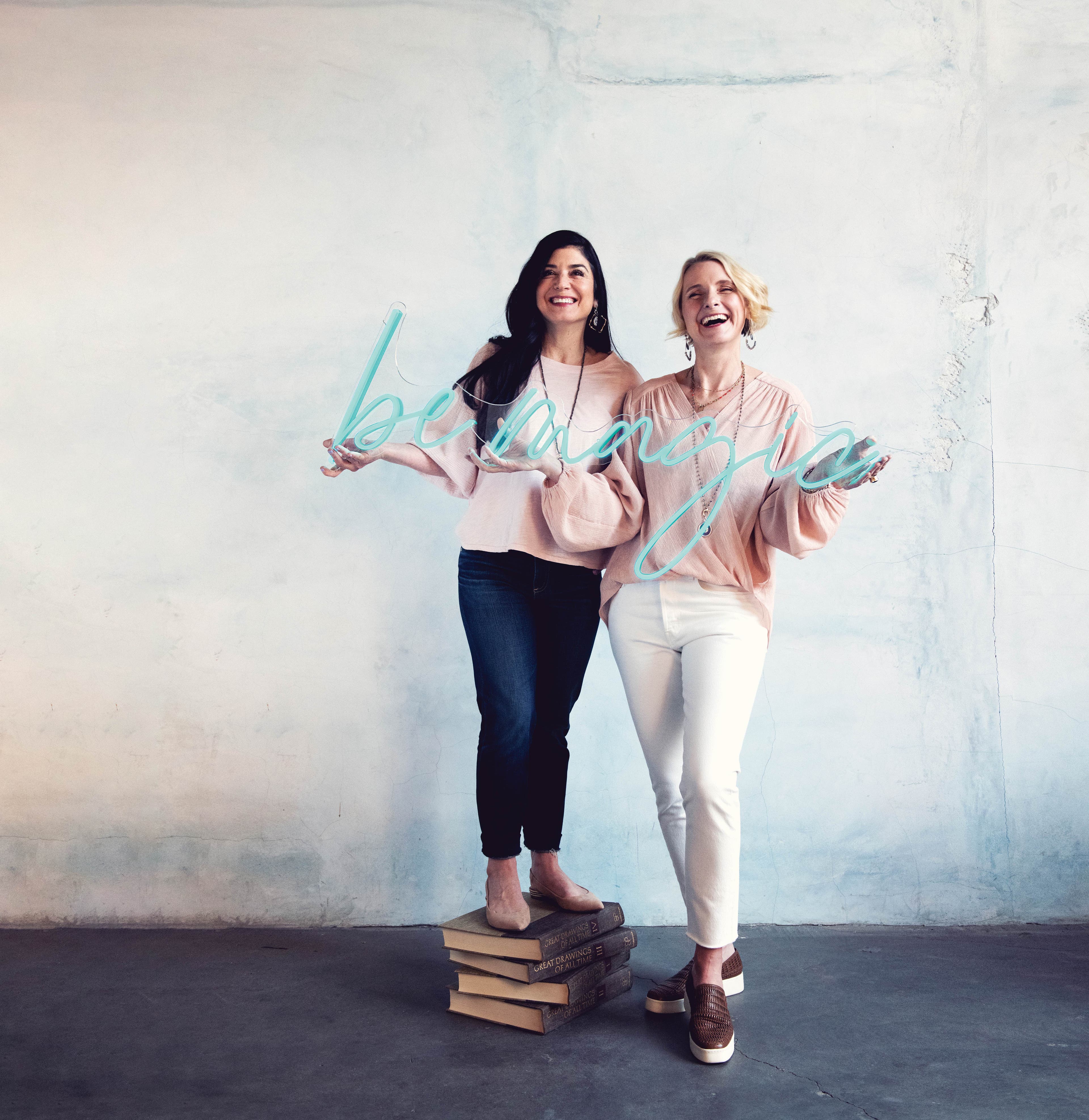 Elizabeth Gilbert and Jennifer Pastiloff