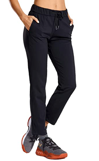 Yogipace,Belt Loops,Women's Petite/Regular/Tall Straight Leg Yoga Dress  Pants