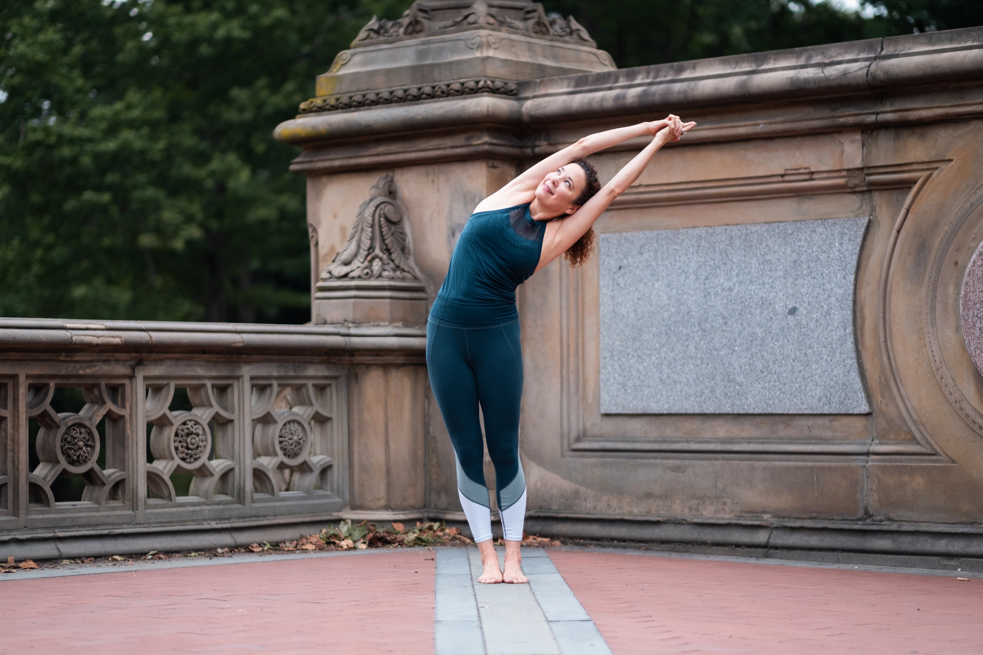 2. Standing Half Moon Side Stretch None