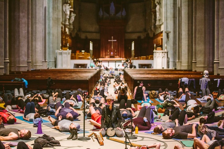 Yoga on the Labyrinth - Grace Cathedral