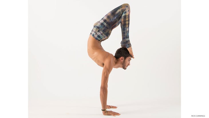 scorpion handstand, vrschikasana