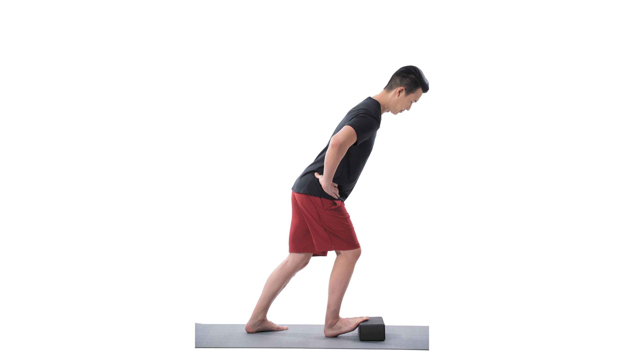 Straight leg calf discount stretch against wall